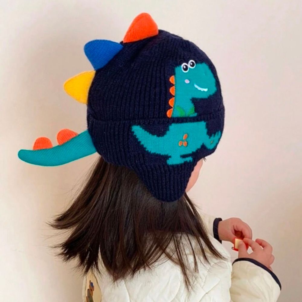 Dinosaur Knit Hat with Spikes